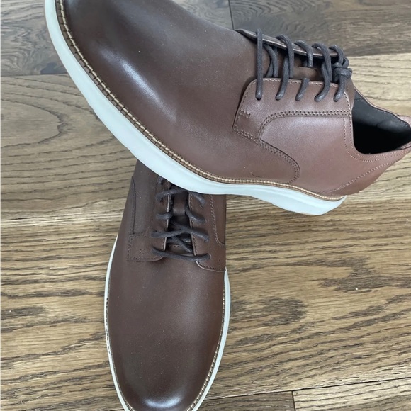 Cole Haan Grand Atlantic Oxford Mens 13M Brown Chestnut Shoes C34853 NWOB - Picture 4 of 8
